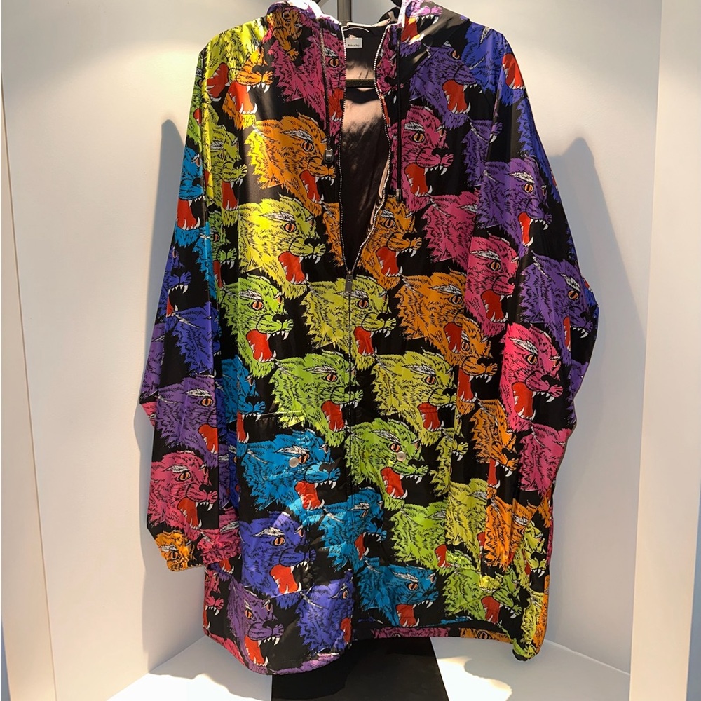 Gucci Rainbow Nylon Panther Jacket - Large